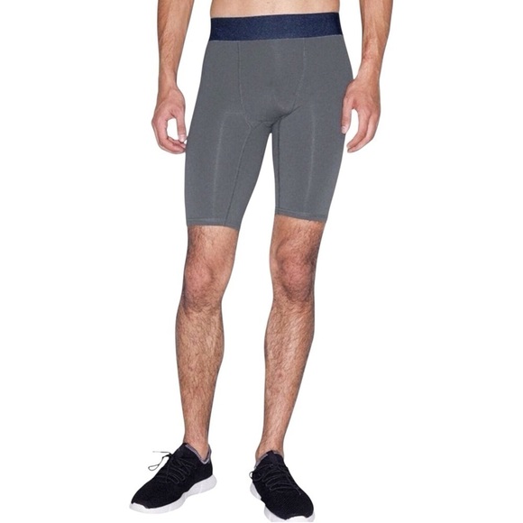 American Apparel Men’s Forward Compact Short Asphalt/Black Size-L NWT - Picture 2 of 8